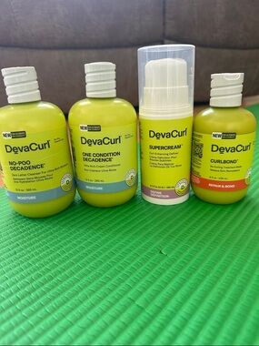 DevaCurl Green Curl Care Set with Yellow-Accented SuperCream